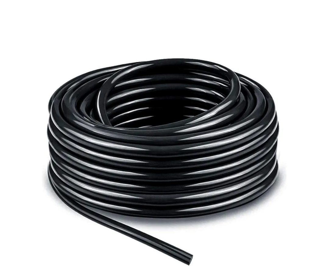 Bonviee 50 FT Blank Distribution Tubing Irrigation Drip Hose, 1/4 Inch Drip Line for Garden Watering System