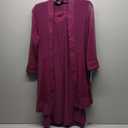 R&M Richards Women's Glitter Jacquard Jacket W/Sheer Insets & Knee-Length Shift Dress W/Necklace - Formal 2-Piece Ensemble (8)