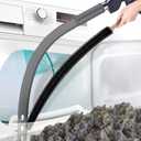 PetOde 2 Pieces Dryer Vent Cleaner Kit Compatible with Most Vacuum Cleaner, Dryer Lint Brush and Vacuum Hose Attachment, Quickly Lint Remover, Deep Gray