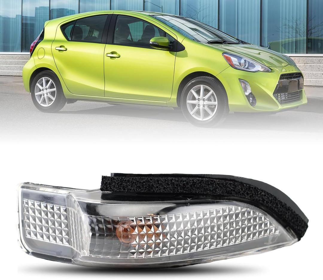 Car Rearview Mirror Turn Signal Indicator Light For Toyota Corolla/RAV4/Camry/Prius C/Avalon 2012 2013 2014 2015 2016 (Right Passenger Side)