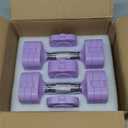15LB 20LB 40LB 50LB Adjustable Dumbbell Set Free Weights Dumbbells Set for Women Men Hand Weights Sets Adjust Dumbbell Weight Sets for Home Gym Exercise Workout Strength Training Equipments (Purple)