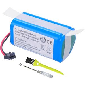 3400mAh Replacement Vacuum Battery for Deenkee 600 DK600 DK600 MAX, Ionvac SmartClean 2000, Tesvor X500 ProT, BG750 BG700 BG600 MAX, OKP K5 Life K2 K3P K7 K4 BG600 Robot Vacuum Cleaner 14.4V