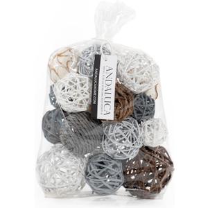 ANDALUCA Decorative Balls Vase Filler Bag with Orbs, Balls (Grey)