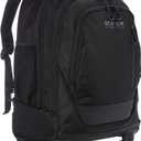 Kenneth Cole REACTION 17" Polyester Dual Compartment 4-Wheel Laptop Backpack, Black