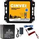 Trailer Brakes Breakaway Kit with Charger, LED Indicator, Switch, 12V 5AH Battery for Trailer Caravan
