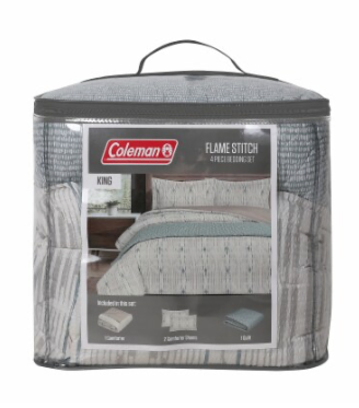 Coleman FLAME STITCH 4 PIECE BEDDING SET .SIZE KING