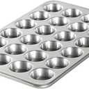 Nordic Ware Natural Aluminum Commercial Petite Muffin Pan, 24 Cup