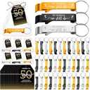 Reallnaive 50 Sets 50th Birthday Party Favors for Guest We Still Do 50 Years Bottle Opener Keychain Thank You Cards and Bags 50th Wedding Anniversary Souvenirs Return Gift