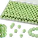 15mm Silicone Beads Kit for Keychain, Bracelet & Necklace Making, Focal Beads for Pens 