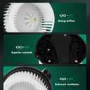 SCITOO 700308 HVAC Blower Motor Fit for 2014-2017 for Jeep Wrangler,2018 for Jeep Wrangler JK,2014-2018 for Ram 1500,68232369AA; PM4104;A/C Heater Blower Motor With Fan Cage Air Conditioner