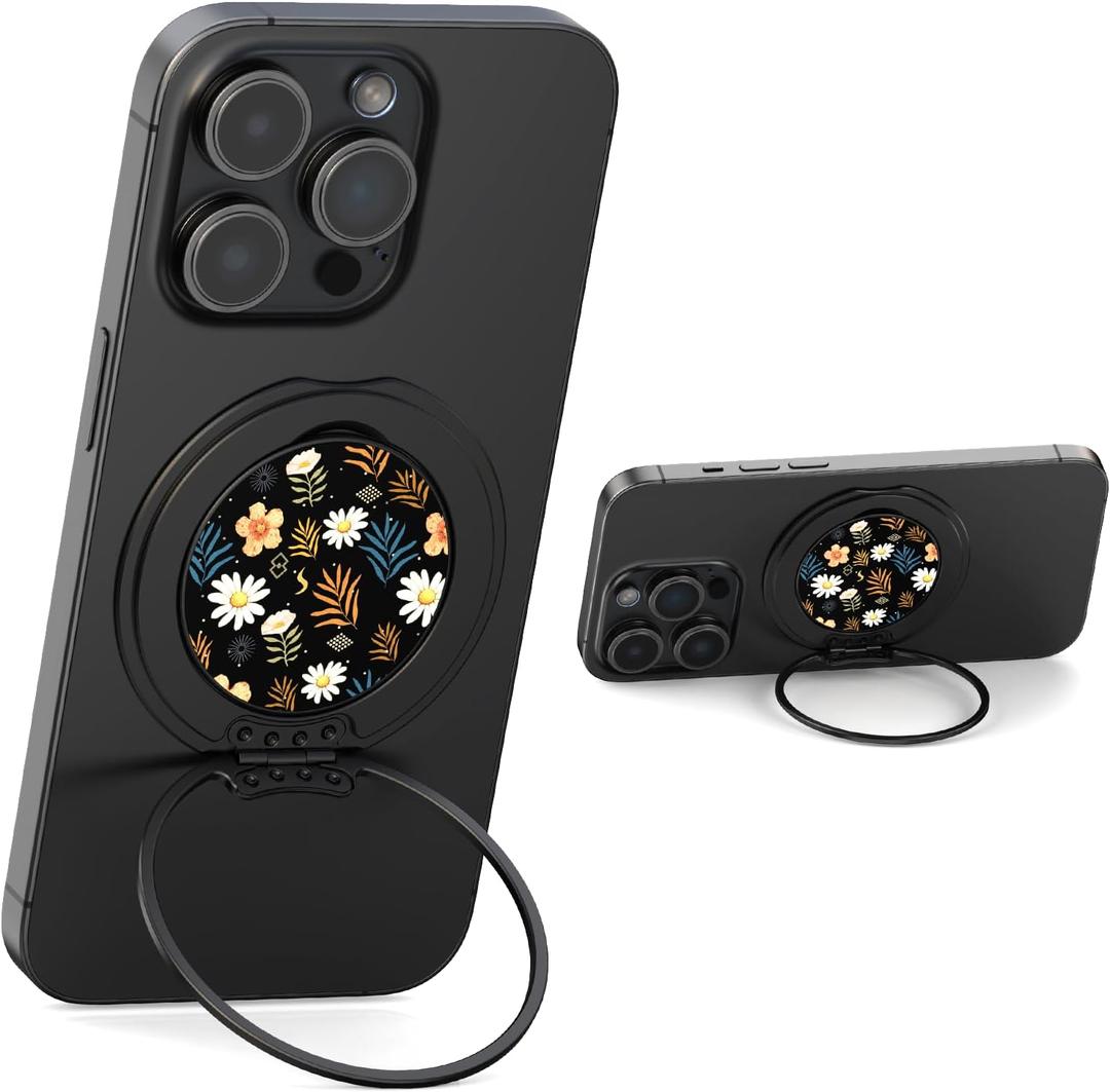 Typecase Folding Phone Stand: Foldable Phone Holder for Desk - Ultra Thin Adjustable Kickstand - Magnetic Phone Grip Home Desk Accessories Compatible with Phone Tablets (Midnight Garden) Typecase Folding Phone Stand: Foldable Phone Holder for Desk - Ultra Thin Adjustable Kickstand - Magnetic Phone Grip Home Desk Accessories Compatible with Phone Tablets (Midnight Garden)