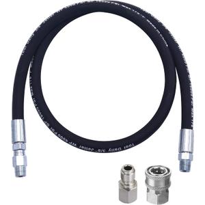 Tool Daily Pressure Washer Whip Hose with Swivel, Hose Reel Connector Hose for Pressure Washing with Power Washer Adapter Set, 4 FT