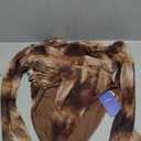 Floerns Women's Plus Size Tie Dye Asymmetrical Neck Long Sleeve T Shirts Bodysuit Tops Size XL