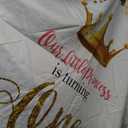 OERJU Pink Floral Happy 1st Birthday Round Backdrop for Girl - Our Little Princess is Turning One - Circle Backdrop Cover 6x6ft