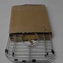 Orgneas Sink Protectors for Kitchen Sink, Universal Double Bowl Sink Bottom Grid 13.2"x11.6"x1.25", 304 Premium Stainless Steel Kitchen Sink Protector Grid Sink Grate Rack Centered Drain 2 Packs