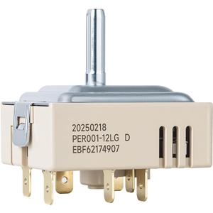 EBF62174907 Surface Element Infinite Control Switch for LG Electric Range Replacement EBF62174902 EBF62174904 PER001-12LG D PER001-12S D
