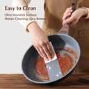 SENSARTE Nonstick Frying Pan Skillets, Swiss Granite Coating Omelette Pans, Healthy Cookware Chef's Pan, Free of Intentionally Added PFOA (9.5+11+12.5 Inch)