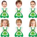 7 x 36 Pcs St. Patrick's Day Leprechaun Gnome Cutouts for Bulletin Board Decoration with Photo Space for DIY Photo Craft Shamrock Classroom Party Dcor (Leprechaun-W)