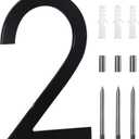 10 Inch Large house Numbers for Outside Modern,Metal House Numbers Black Address Numbers For House Matte Black Floating Mount And Flush Mount Aluminum Home Address Numbers 2