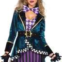 Leg Avenue Women's 5 PC Delightful Mad Hatter Costume Women (3X / 4X)