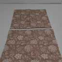 Light Brown Floral Pillow Covers 18x18 Set of 2 Cream Vintage Flower Block Print Pattern Decorative Throw Pillows Farmhouse Outdoor Rustic Square Cushion Cases Decor for Home Sofa Bed Couch