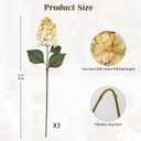 3PCS Fake Flowers Cone Hydrangea Antique White Artificial Fall Flowers 27" Long Fall Floral Stems for Vase, Real Touch Silk Flowers Dcor for Floral Arrangement Autumn Home Kitchen Table Dcor
