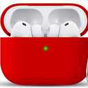 3 x RFUNGUANGO for AirPods Pro 3 Case 2025 with Cleaner Kit and Keychain, Soft Silicone Protective Cover for Apple AirPods Pro 3rd Generation Case, Support Wireless Charging, Red