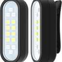 Yaklim Running Light, 2 Pack Clip on Flashlight for Runners Rechargeable Safety Lights for Walking at Night Hands Free Emergency LED Flashlight Work Light Warning Flashing Camping Hiking Walking Dog