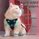 Skmeditec Cat Harness and Leash Set: Upgraded Escape Proof Vest with Lead for Large Cat Small Dog Puppy Walking, Soft Jacket Reflective Strips, Black (XL)