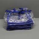 Medium clear bag , blue straps, 10 pack