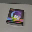 Mini LED Table Lamp with 4-in-1 Wireless Charger, Night Light, Sunrise Alarm Clock, Bluetooth Speaker, Smart Atmosphere Table Lamp for Bedroom, Office, Home Decor (Black)