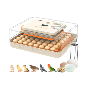 Incubators for Hatching Eggs with Automatic Egg Turning and Humidity Control, 56 Eggs Incubator, Auto Temperature Control, LED Egg Candler, Hatch Day Count, for Chicken, Duck, Goose, Quail, Parrot