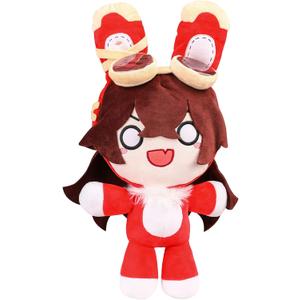 UTIEHD Anime Plush Bunny 16IN, Plushie Stuffed Toy Doll, Cosplay Costume Plushy Props for Fans (Red)