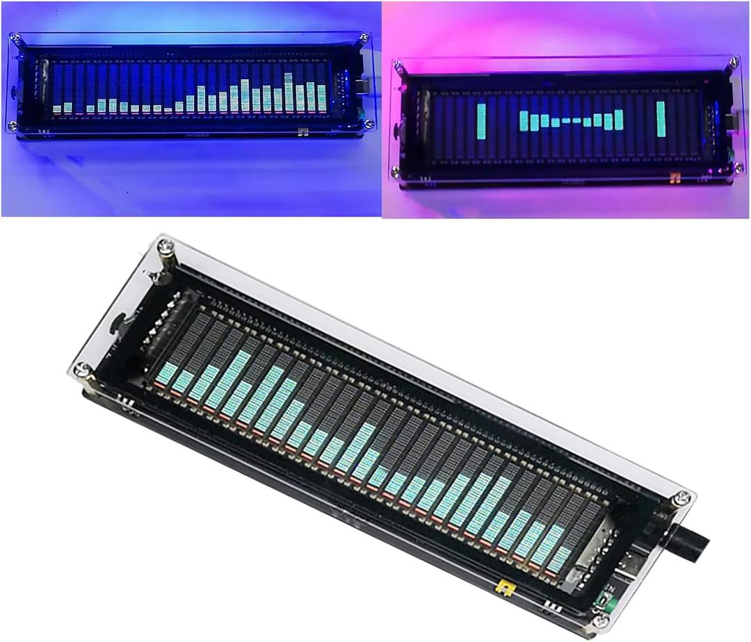 Audio Spectrum Analyzer, LED Music Spectrum Indicator, Spectrum Mode Optional/Frequency Response: 300Hz-20KHz/display Resolution: 25 Segments 15 Levels, Used for Car Audio