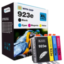 923XL 923e Ink Cartridges for HP Printers 8120e 8130e Series Replacement for HP 923e 923 923XL Ink Cartridges, Compatible for OfficeJet Pro 8125e 8135e 8138e 8139e 8135 8139 8130 e |4 Pack