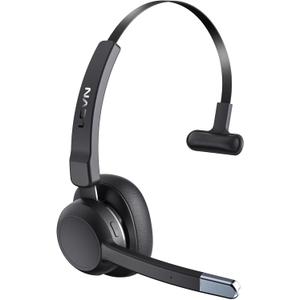 Aonelas LEVN Trucker Bluetooth Headset with Noise Cancelling Microphone and Mute Button, Bluetooth 5.2 Multipoint Headset for Home Work, Cell Phone, Computer, Zoom, Teams, Driver