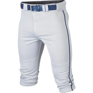 EASTON RIVAL+ KNICKER Piped Baseball Pant, White/ Navy, Youth, Large