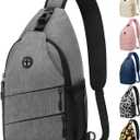 Pritent Crossbody Bags for Women Men Trendy Sling Bag Backpack Casual Chest Bag with Convertible Shoulder Strap