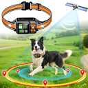 DJNFGQ GPS Wireless Dog Fence System, Electric Electric Dog Fence Using GPS Electric Satellite Technology, IPX7 Waterproof Rechargeable Design, GPS Dog Collar has 2 Modes Circular and Free-Form Fence