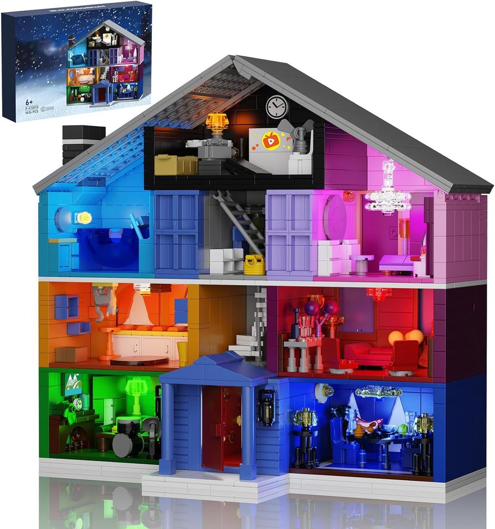 Star House Building Set, Star House Toy Model Compatible with Lego, Christmas and Birthday Gifts for Boys Girls Fans Adults (1426 Pcs)
