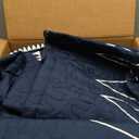 Andency Navy Twin Quilt Set, 2 Pieces Boho Lightweight Soft Striped Bedspread for All Season (68"x86"), Printed Bohemian Polyester Reversible Coverlet Comoforter Sets