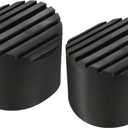 MECCANIXITY Ladder Non-Slip Feet Mat 68mm ID Rubber Round Telescopic Ladder Accessories Pad Cover Cushion for Ladder Protection Black Pack of 2