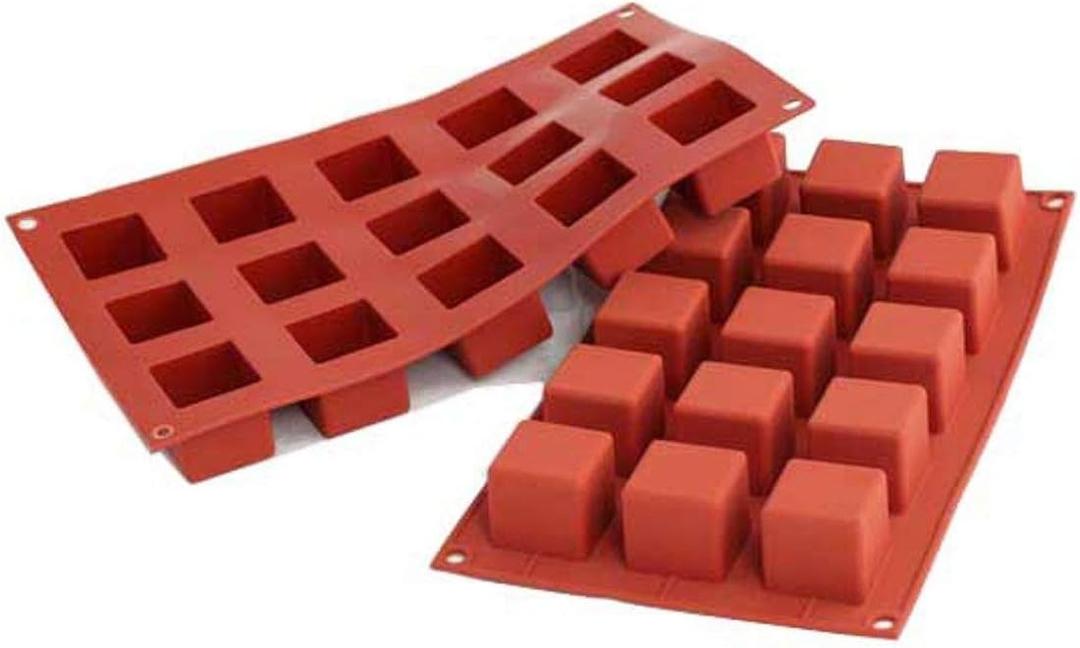 Silikomart SF105 Silicone Flex Mini Cube (15 Count)