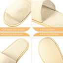 24 Pairs Spa Disposable Slippers Open Toe Non Slip Slippers for Women Men Guests Hotels Home Party Housewarming