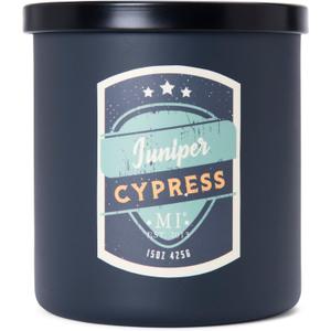 Manly Indulgence Juniper Cypress Scented Candles for Men, 2 Wick, 15 oz Premium Soy Blend Wax, 60H Burn, Candles for Home Scented  Made in The USA