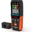 2-in-1 Pin & Pinless Moisture Meter MS03  Accurate Moisture Detection for Wood, Concrete, Drywall, and More  LCD Display with Hold Function, Flashlight, and Auto Power Off