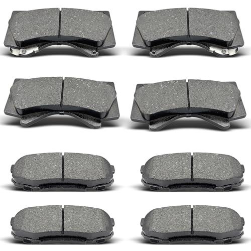 evkingauto Front Rear Brake Pads Set For Toyota Land Cruiser 2008-2011 2013-2019,For Toyota Sequoia 2008-2019,For Toyota Tundra 2007-2019