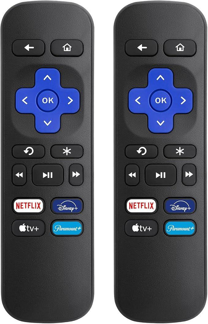 【Pack of 2】 Replacement Remote for Roku Box,for Roku Express,for Roku Premiere,for Roku Player,for Roku1/2/3/4,(NOT for Stick and TV or Game)