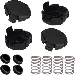 4Pack X472000070 Speed Feed 400 Trimmer Head Cap and Spring Part for Echo Weed Eater Trimmer Replacement SRM225 PAS225 SRM-230 etc Multiple Models