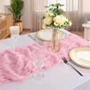 6 Pack 10FT Pink Cheesecloth Table Runner 120 Inch Long Gauze Rustic Boho Spring Cheese Cloth Table Runner Sheer Fabric Decorations for Holiday Party Wedding Banquet Bridal Baby Shower Dcor